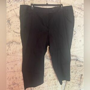 Lane Bryant Calf-length Black Pants Size 24